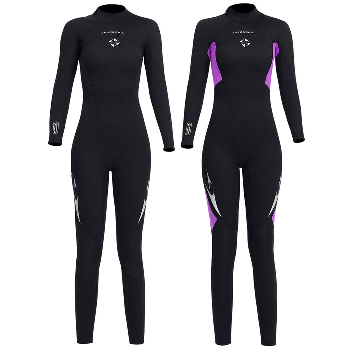 3mm Full Body Long Sleeved Neoprene Wetsuit for Women