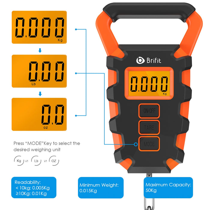 Digital Fishing Scale With 38-inch Retractable Tape Measure