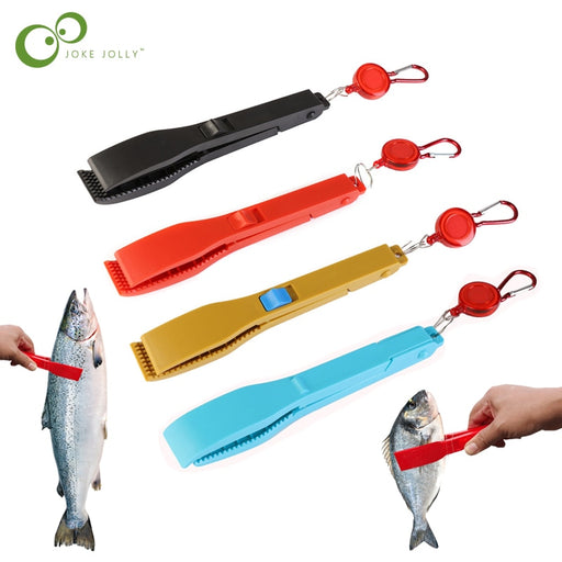 Fish Gripper with Lanyard and Lock Switch to Tighten Clamp Body