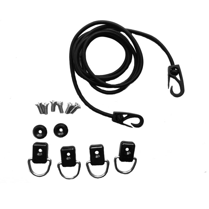 Bungee Deck Rigging Kit With D Rings, Hooks And Screws