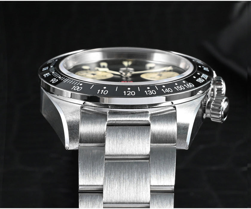 San Martin 40mm 10Bar Stainless Steel Sport Chronograph