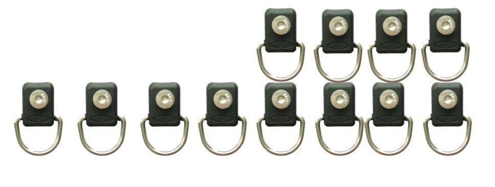 Kayak D Rings with Screws - Set of 12