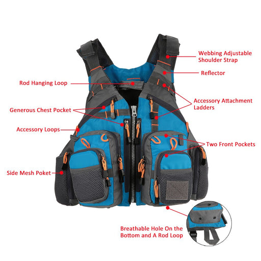 Fast Drying Outdoor Mesh Life Vest