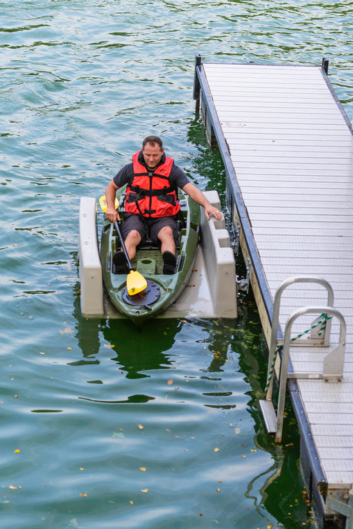 Paddle Sport Launch Port man sitting