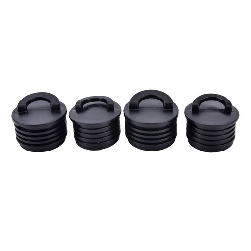 4Pcs Black Rubber Kayak Scupper