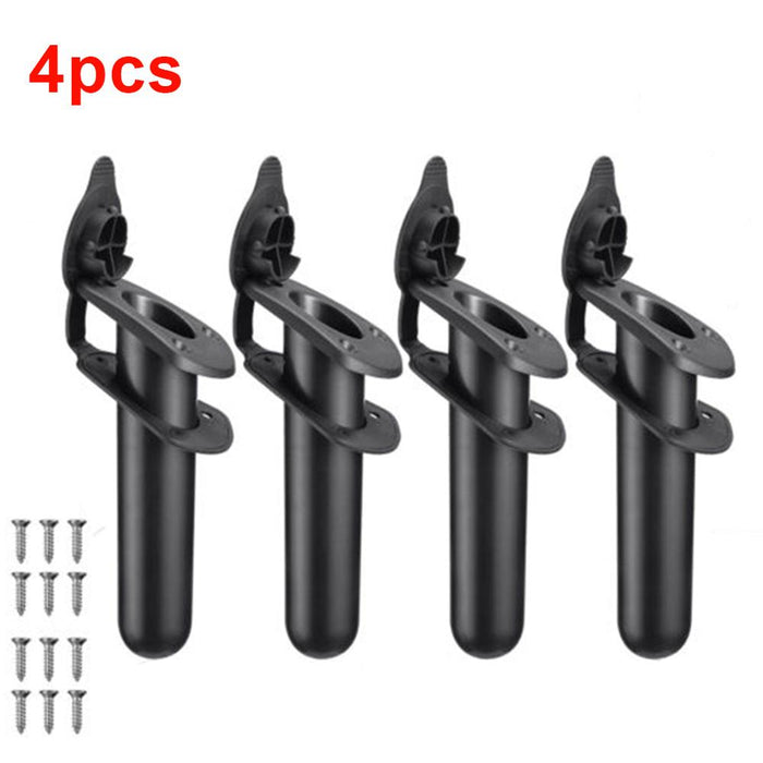 4PCS Flush Mount Fishing Rod Holder With Cap Cover